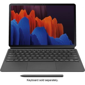 画像: Samsung Galaxy Tab S7+ 12.4” 256GB Wi-Fi and Keyboard Cover  (US Model) Mystic Black　